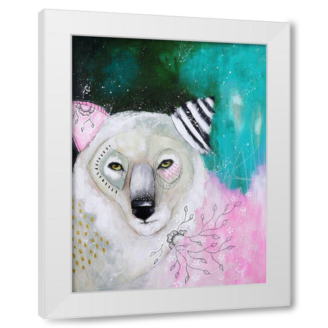 Run Away with Your Dreams White Modern Wood Framed Art Print by The Secret Hermit