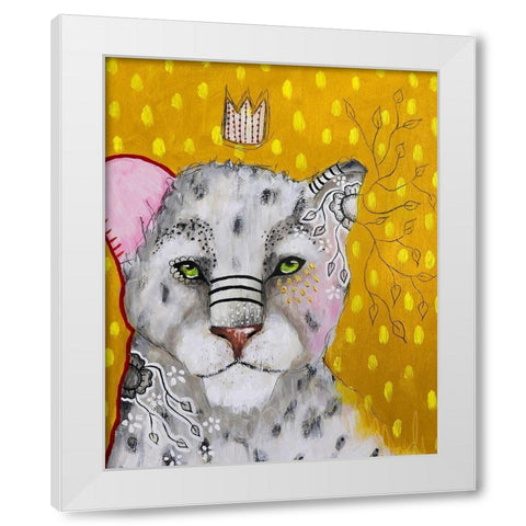 Shine Brightly White Modern Wood Framed Art Print by The Secret Hermit