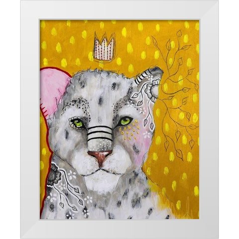 Shine Brightly White Modern Wood Framed Art Print by The Secret Hermit