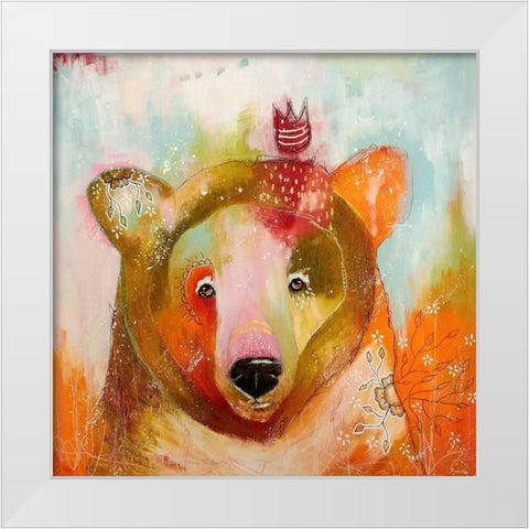 The Journey of Becoming White Modern Wood Framed Art Print by The Secret Hermit