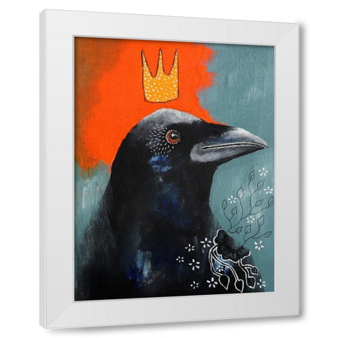 A Srong Connection White Modern Wood Framed Art Print by The Secret Hermit