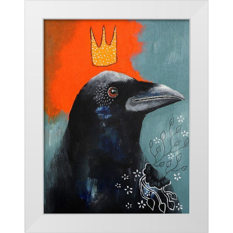 A Srong Connection White Modern Wood Framed Art Print by The Secret Hermit