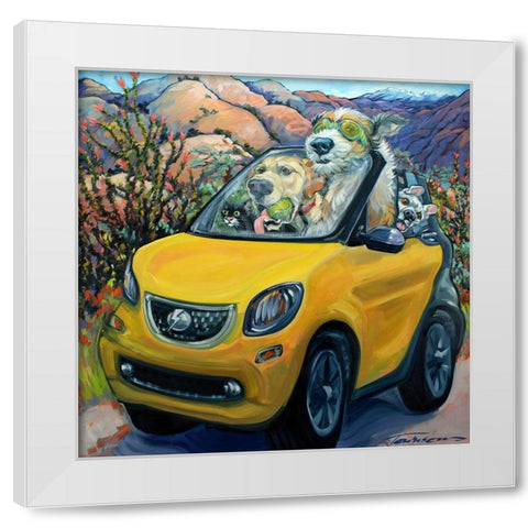 Fully Charged White Modern Wood Framed Art Print by Townsend, CR