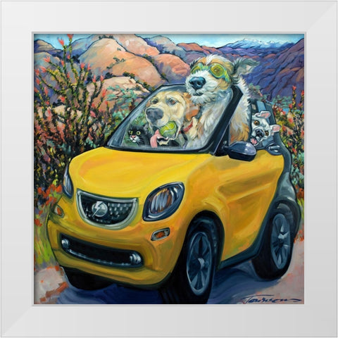 Fully Charged White Modern Wood Framed Art Print by Townsend, CR