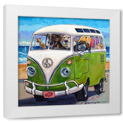 Hang Loose White Modern Wood Framed Art Print by Townsend, CR