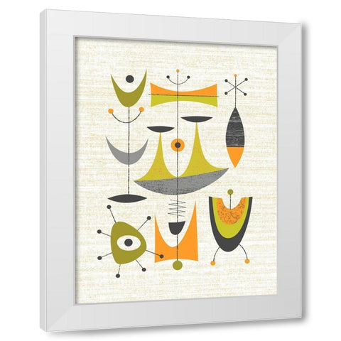 Bombshelter Bash No. 2 White Modern Wood Framed Art Print by Theodore, James