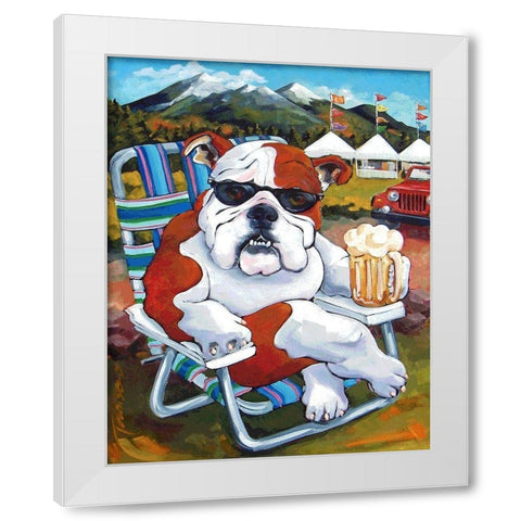 Bully For Beer Fest White Modern Wood Framed Art Print by Townsend, CR