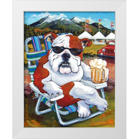 Bully For Beer Fest White Modern Wood Framed Art Print by Townsend, CR