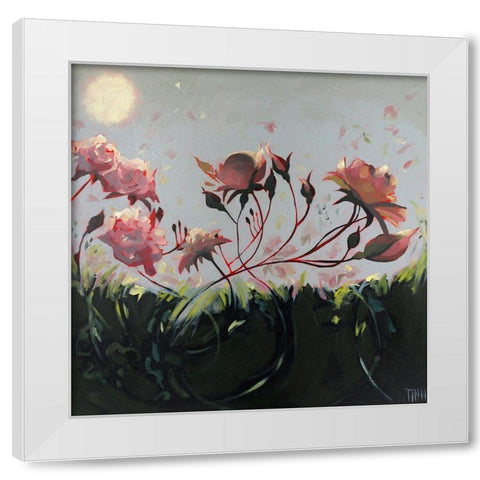 Morning Communication White Modern Wood Framed Art Print by Timmerman, Lisa