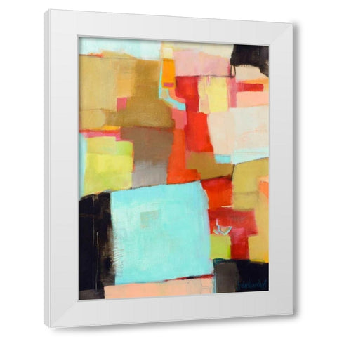 Jigsaw White Modern Wood Framed Art Print by Van Landuyt, Jamie