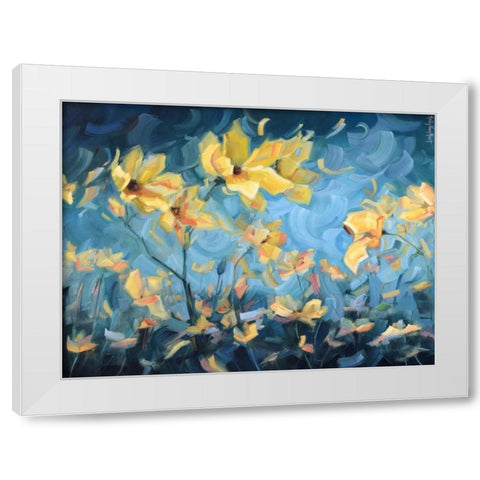 How Dreams Are Made White Modern Wood Framed Art Print by Van Hart, Holly