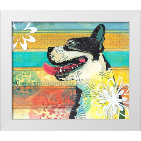 Beast Friend White Modern Wood Framed Art Print by Verhoeven, Judy