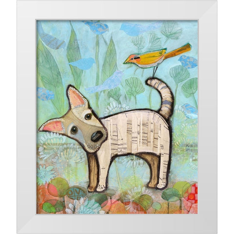 Milk and Cookie White Modern Wood Framed Art Print by Verhoeven, Judy