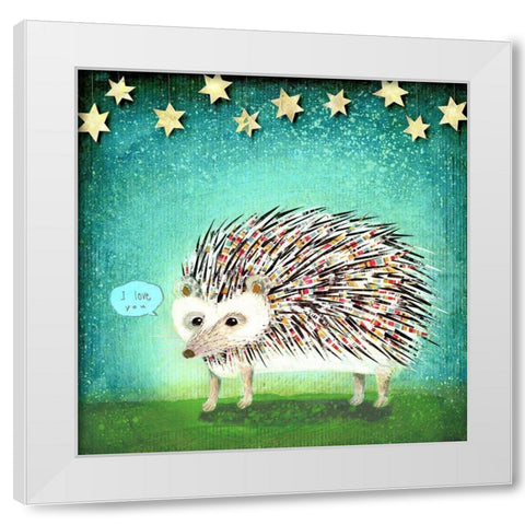 Porcupine for Thomas White Modern Wood Framed Art Print by Verhoeven, Judy