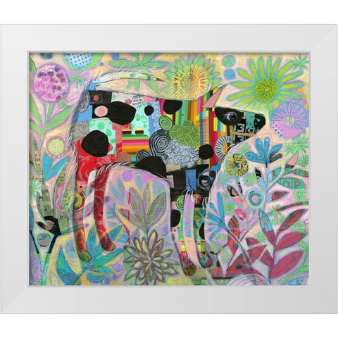 This Old Pup Has Always Been There for Me White Modern Wood Framed Art Print by Verhoeven, Judy