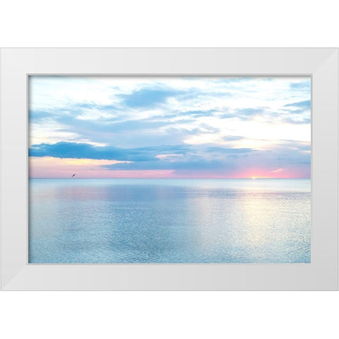 Hurricane Calm White Modern Wood Framed Art Print by Varona, Verne