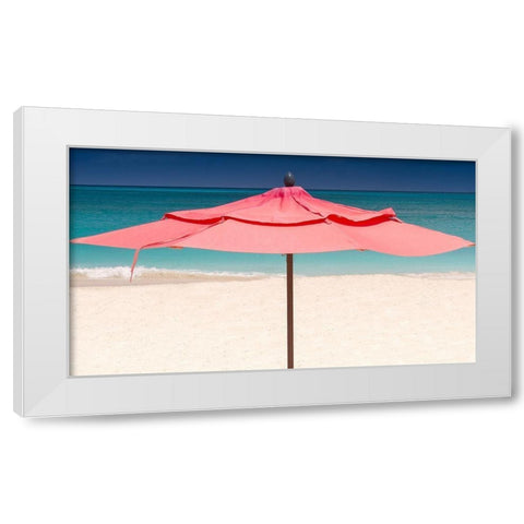 Solo Umbrella White Modern Wood Framed Art Print by Varona, Verne