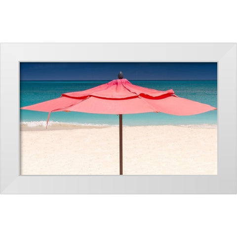 Solo Umbrella White Modern Wood Framed Art Print by Varona, Verne
