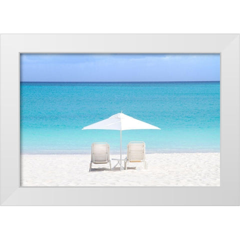 Turks and Caicos Island White Modern Wood Framed Art Print by Varona, Verne