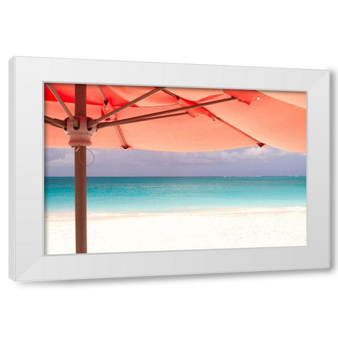 Umbrella Perspective White Modern Wood Framed Art Print by Varona, Verne
