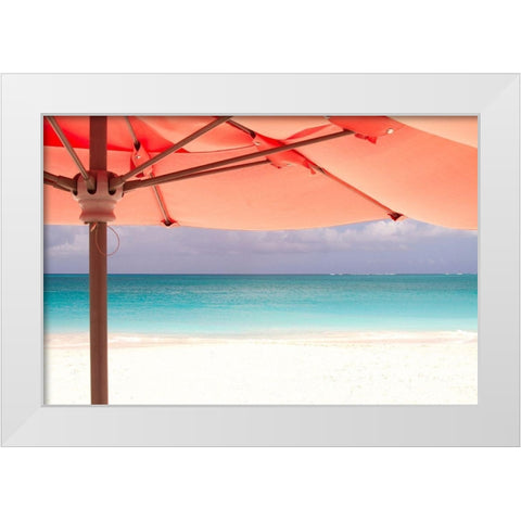 Umbrella Perspective White Modern Wood Framed Art Print by Varona, Verne