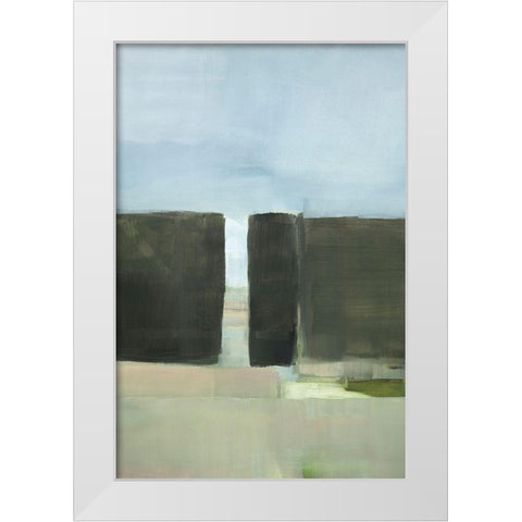 Spatial Composition 20.10.2019 White Modern Wood Framed Art Print by Villafane, Stephane