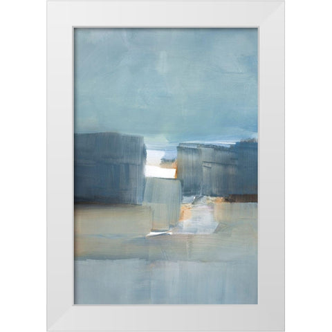 Spatial Composition 21.10.2019 White Modern Wood Framed Art Print by Villafane, Stephane