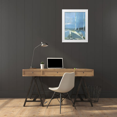 Spatial Composition 31.12.2018 White Modern Wood Framed Art Print by Villafane, Stephane