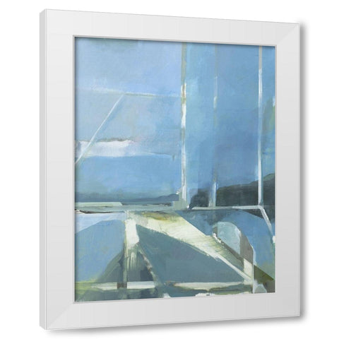 Spatial Composition 31.12.2018 White Modern Wood Framed Art Print by Villafane, Stephane