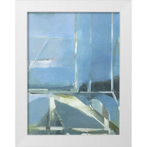 Spatial Composition 31.12.2018 White Modern Wood Framed Art Print by Villafane, Stephane