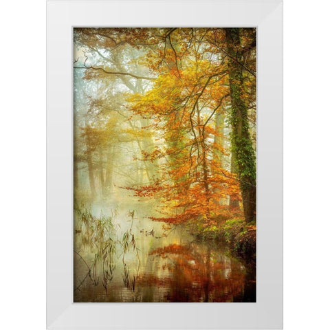 In Romance White Modern Wood Framed Art Print by Van de Goor, Lars