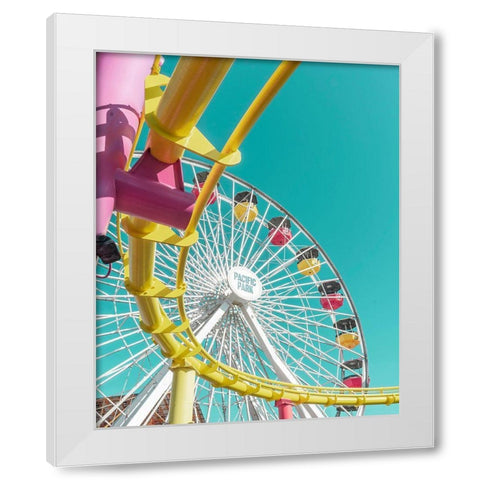 Pacific Wheel II White Modern Wood Framed Art Print by Vargas, Carlos