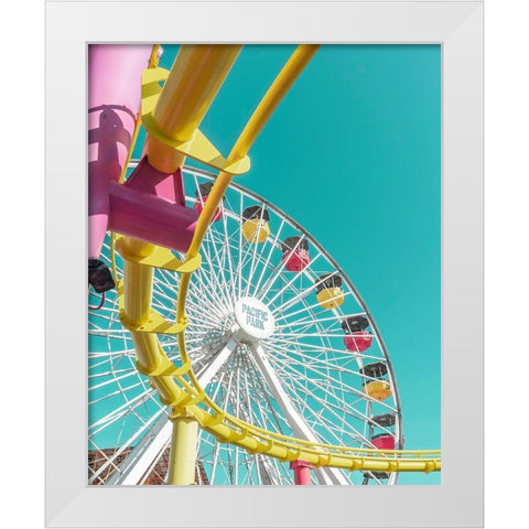 Pacific Wheel II White Modern Wood Framed Art Print by Vargas, Carlos