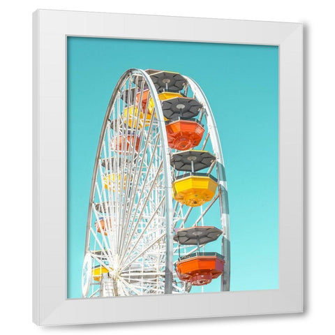 Pacific Wheel I White Modern Wood Framed Art Print by Vargas, Carlos
