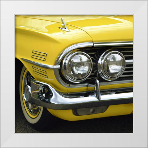 Sunburst El Camino White Modern Wood Framed Art Print by Vargas, Carlos