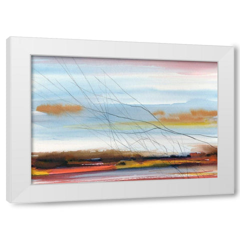 Still Air White Modern Wood Framed Art Print by Vainio, Caryn