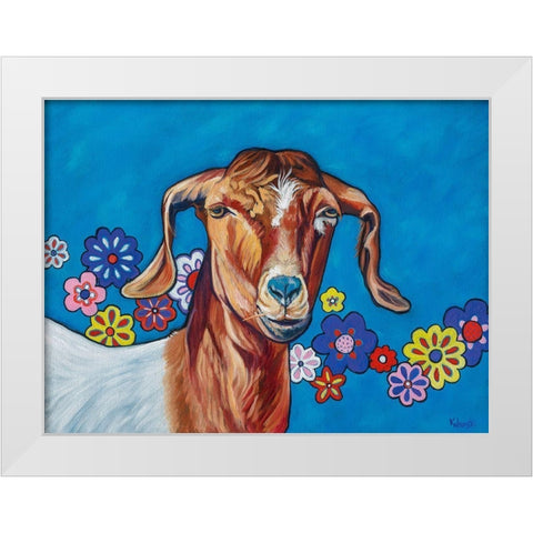 Gertie White Modern Wood Framed Art Print by Wronski, Kathryn