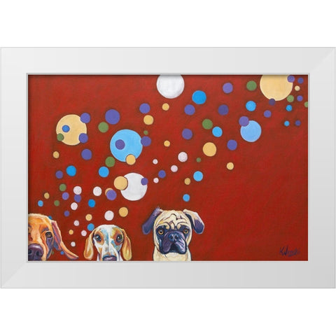 When Dogs Drink White Modern Wood Framed Art Print by Wronski, Kathryn