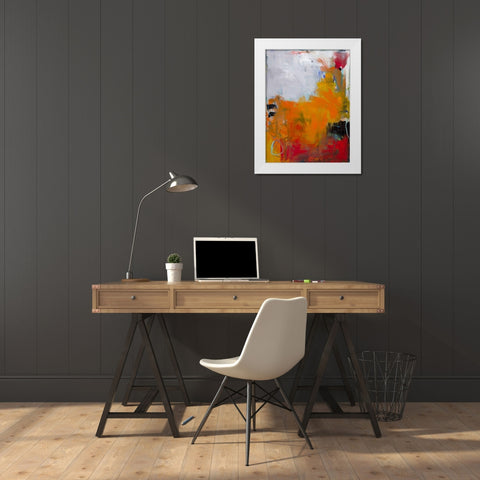 Seer White Modern Wood Framed Art Print by Wakefield, Martha