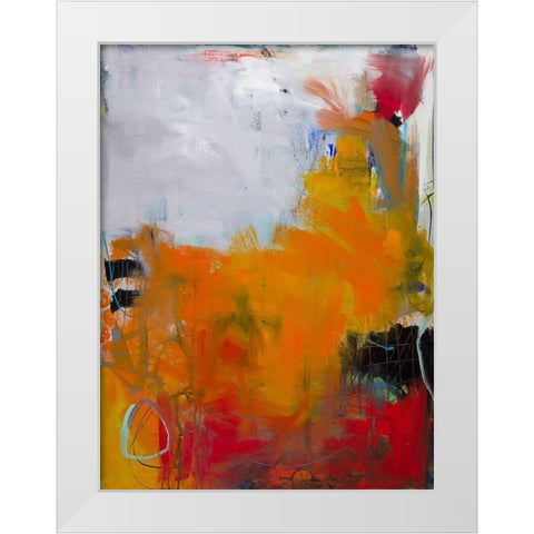 Seer White Modern Wood Framed Art Print by Wakefield, Martha