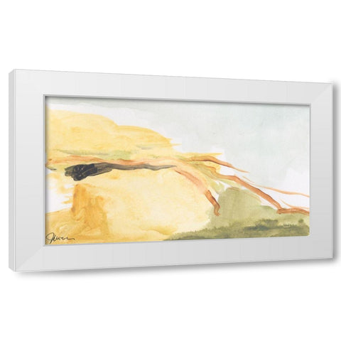 Without Expectation White Modern Wood Framed Art Print by Weiss, Jan