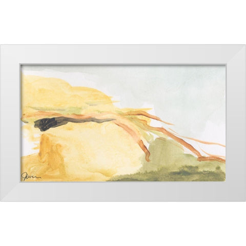 Without Expectation White Modern Wood Framed Art Print by Weiss, Jan