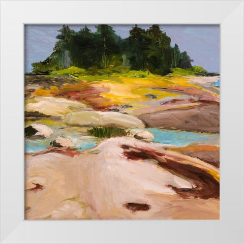 Secret Place White Modern Wood Framed Art Print by Wakefield, Martha