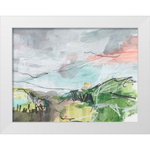 Ancient Dramatist White Modern Wood Framed Art Print by Weiss, Jan
