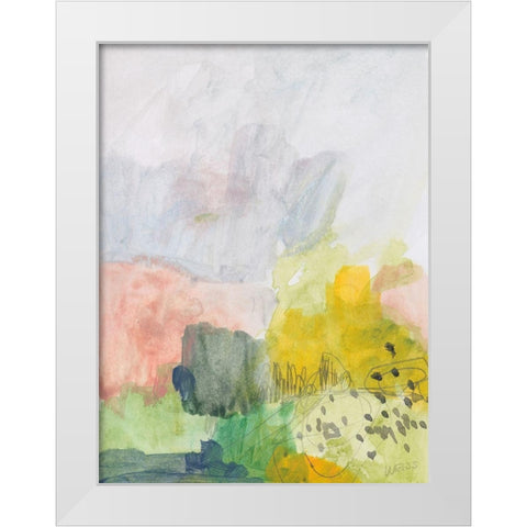My Heart to Joy White Modern Wood Framed Art Print by Weiss, Jan
