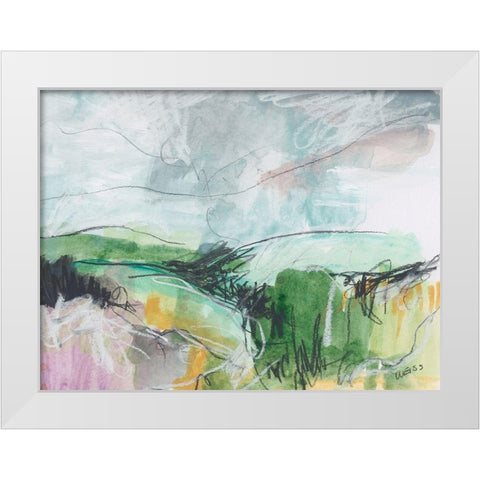 The Mystery Which Binds White Modern Wood Framed Art Print by Weiss, Jan