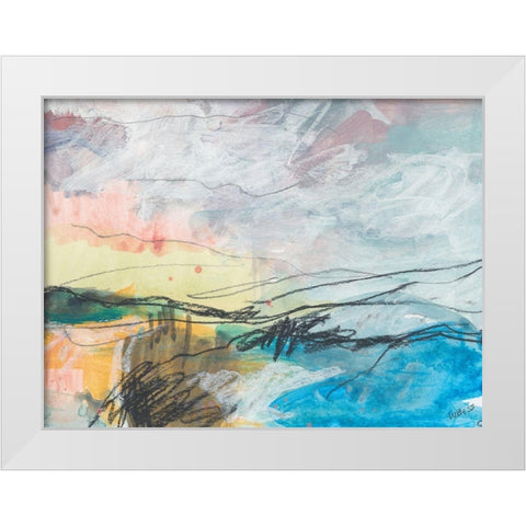 All the Night Tide White Modern Wood Framed Art Print by Weiss, Jan