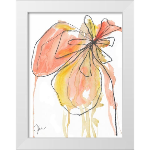 Coral in Nature White Modern Wood Framed Art Print by Weiss, Jan