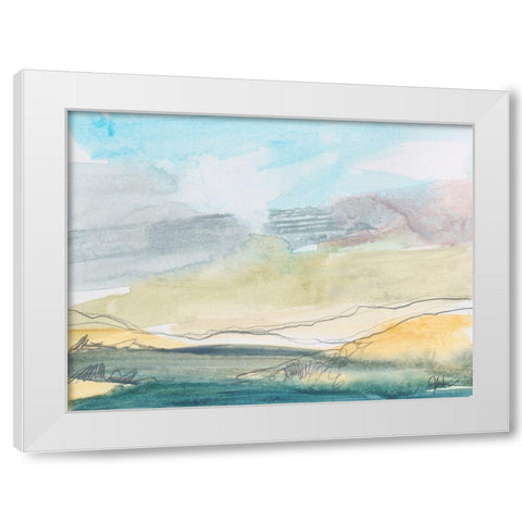 Upon My Spirit Flings White Modern Wood Framed Art Print by Weiss, Jan