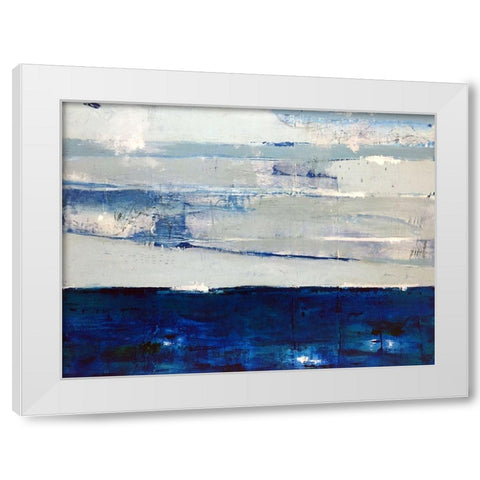 I Always Return to the Sea White Modern Wood Framed Art Print by Weaverling, Julie